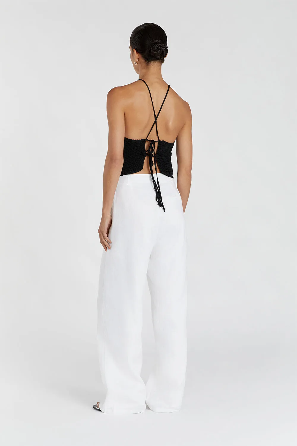 MORGAN BLACK CROCHET TOP sold by Dissh product image thumbnail 4