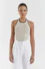 KARLIE STONE BIND HALTER TOP sold by Dissh