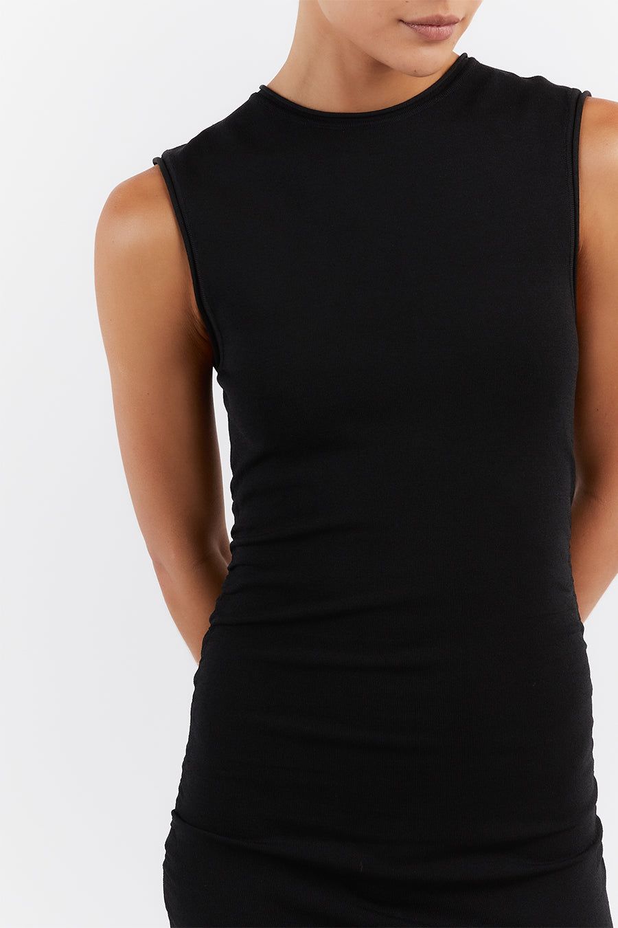 ROMY BLACK SLEEVELESS MAXI DRESS sold by Dissh product image thumbnail 5