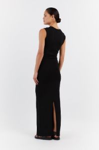 ROMY BLACK SLEEVELESS MAXI DRESS sold by Dissh