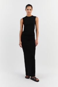 ROMY BLACK SLEEVELESS MAXI DRESS sold by Dissh