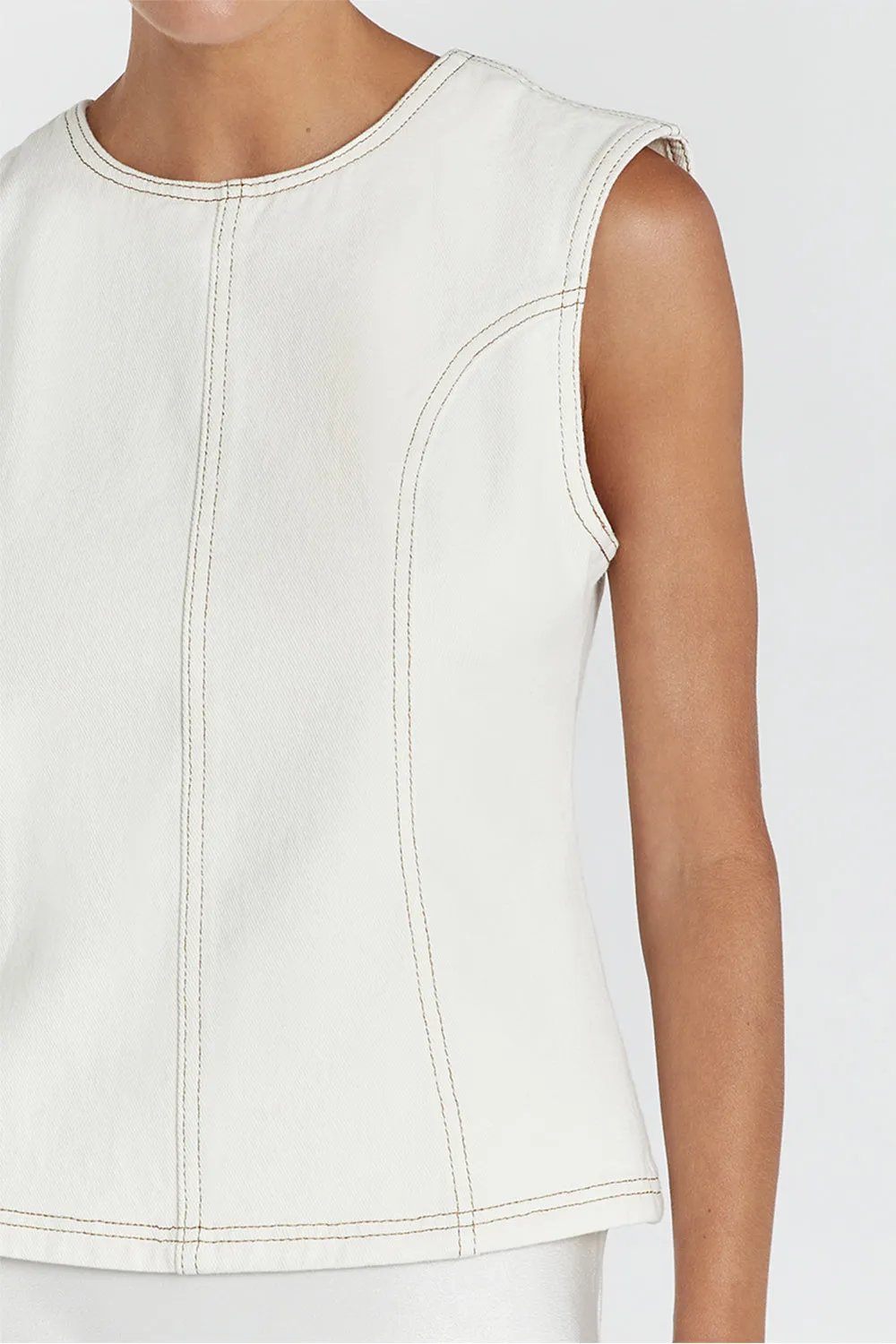 OTIS CREAM SHELL TOP sold by Dissh product image thumbnail 5