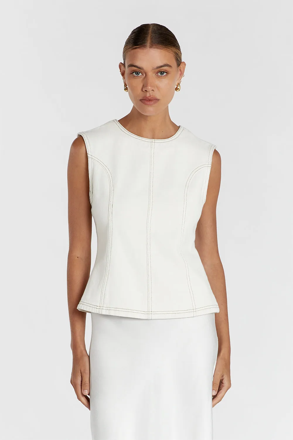 OTIS CREAM SHELL TOP sold by Dissh product image thumbnail 2
