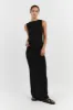 GOLDIE BLACK MIDI SKIRT sold by Dissh