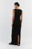 GOLDIE BLACK MIDI SKIRT sold by Dissh