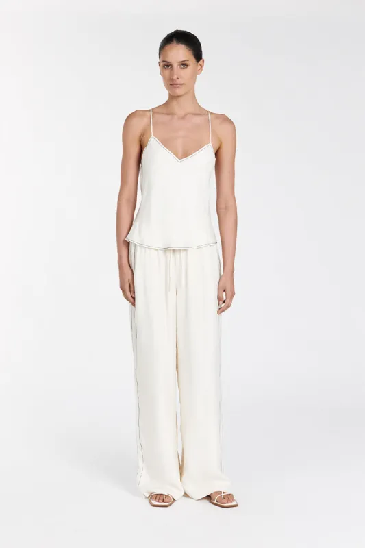 KEELY CREAM CUPRO CAMI TOP sold by Dissh