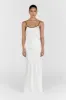 LETTY WHITE SATIN CONTRAST CAMI sold by Dissh