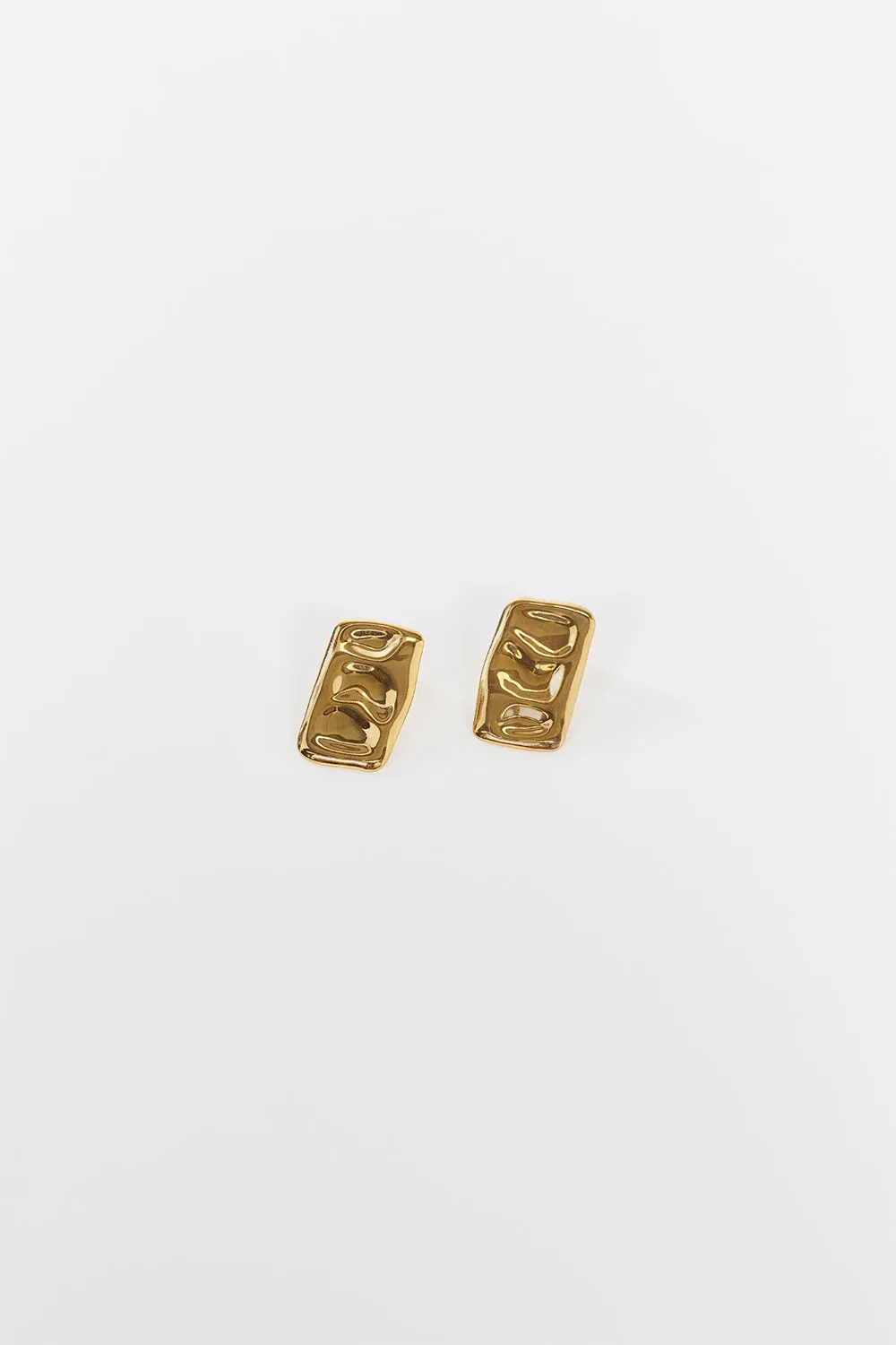 LUV AJ THE SUNSET EARRING GOLD sold by Dissh