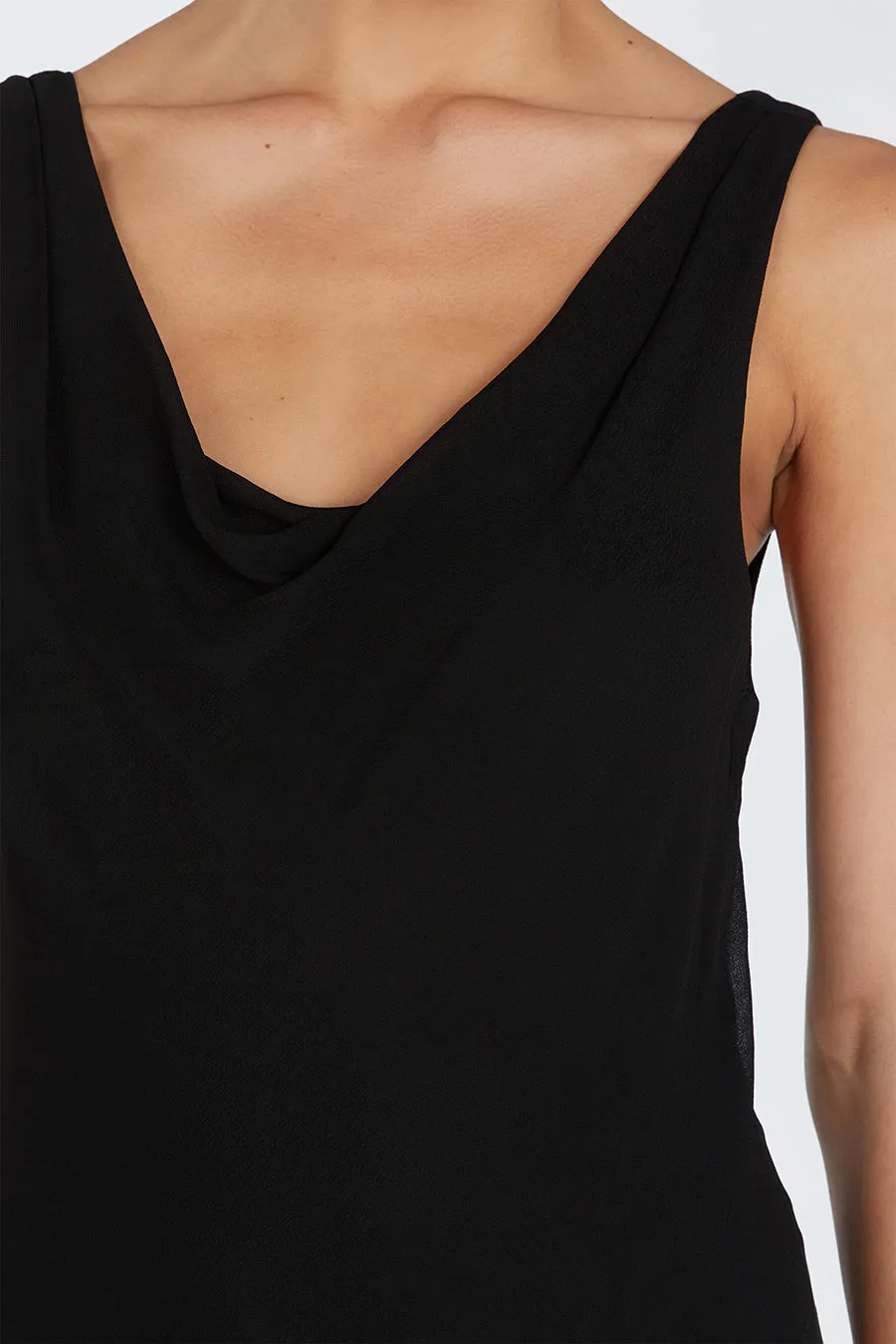 JOHNNY BLACK COWL NECK MIDI DRESS sold by Dissh product image thumbnail 5