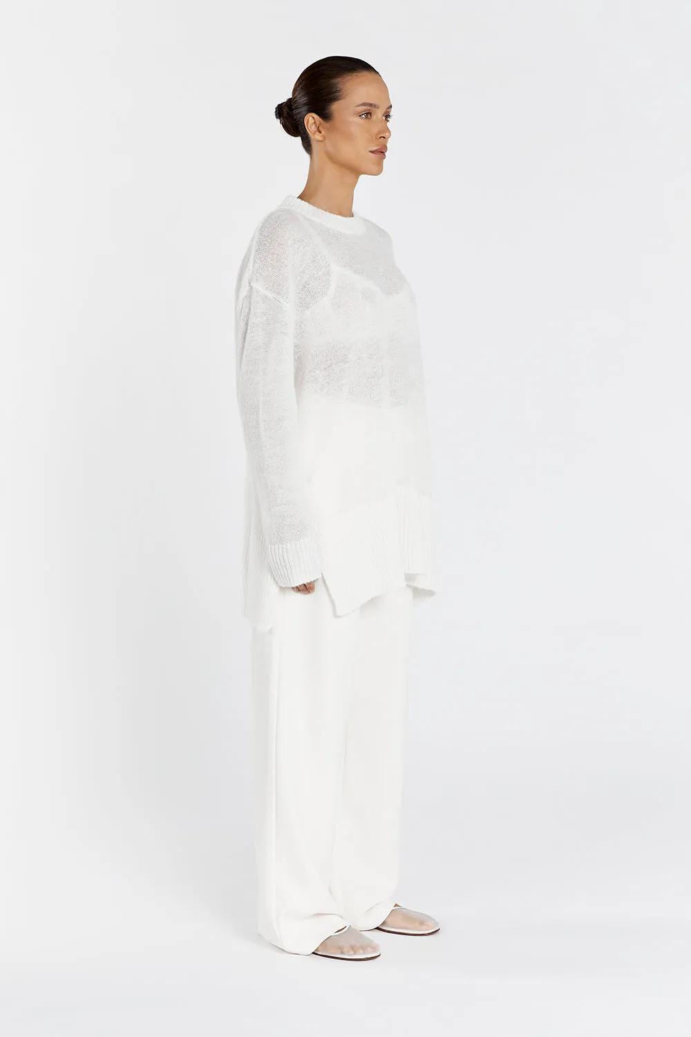 LOLA CREAM KNIT JUMPER sold by Dissh product image thumbnail 3