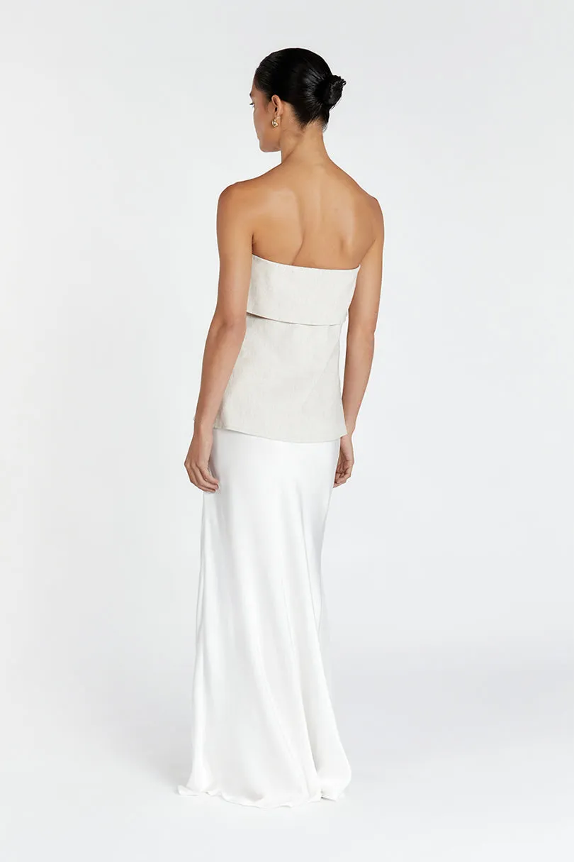 LUCCA NATURAL STRAPLESS TOP sold by Dissh product image thumbnail 4