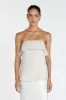 LUCCA NATURAL STRAPLESS TOP sold by Dissh