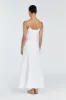 GIANA WHITE LINEN SCOOP MAXI DRESS sold by Dissh