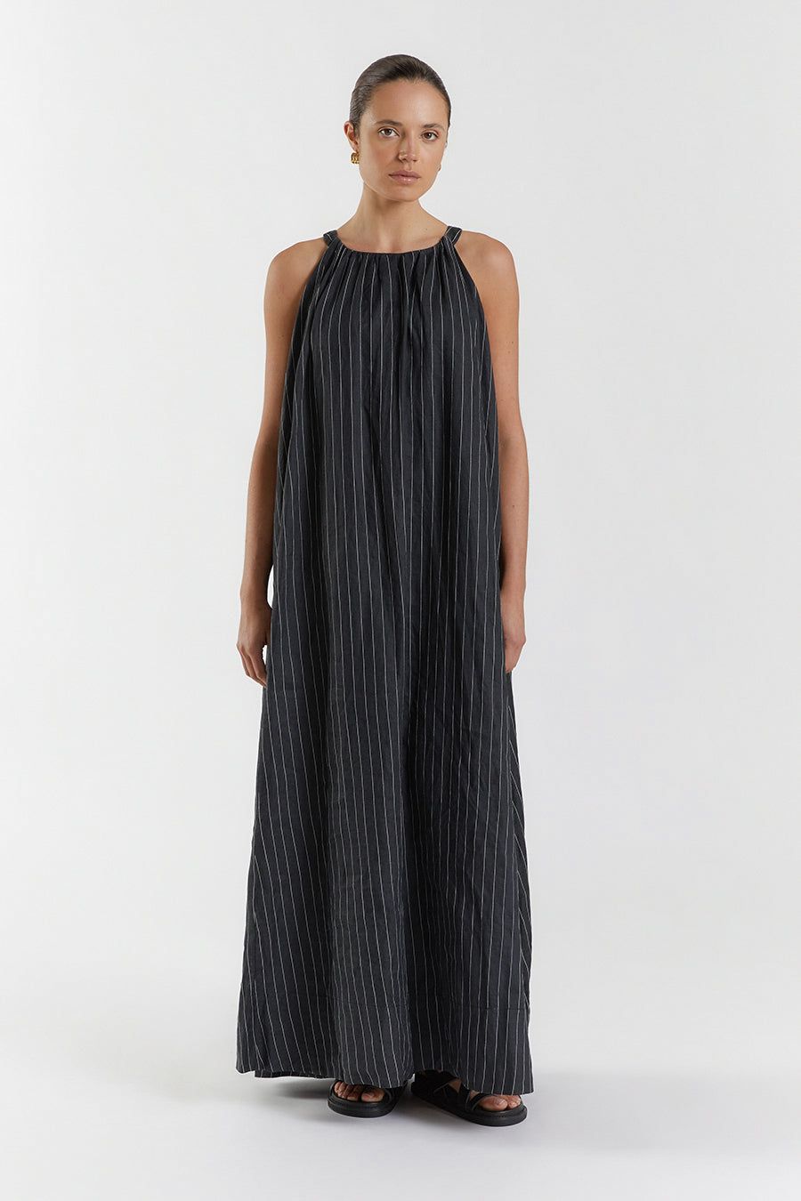 MARCEL BLACK HIGH NECK MAXI DRESS sold by Dissh product image thumbnail 2