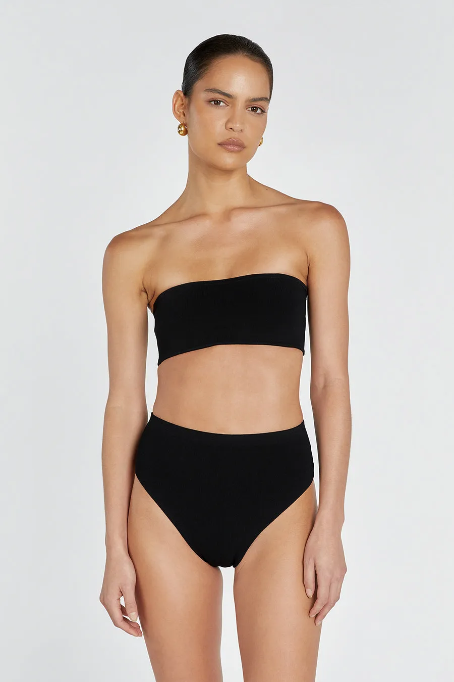 BASE BLACK BANDEAU TOP sold by Dissh product image thumbnail 3