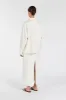 JAC CREAM MIDI SKIRT sold by Dissh