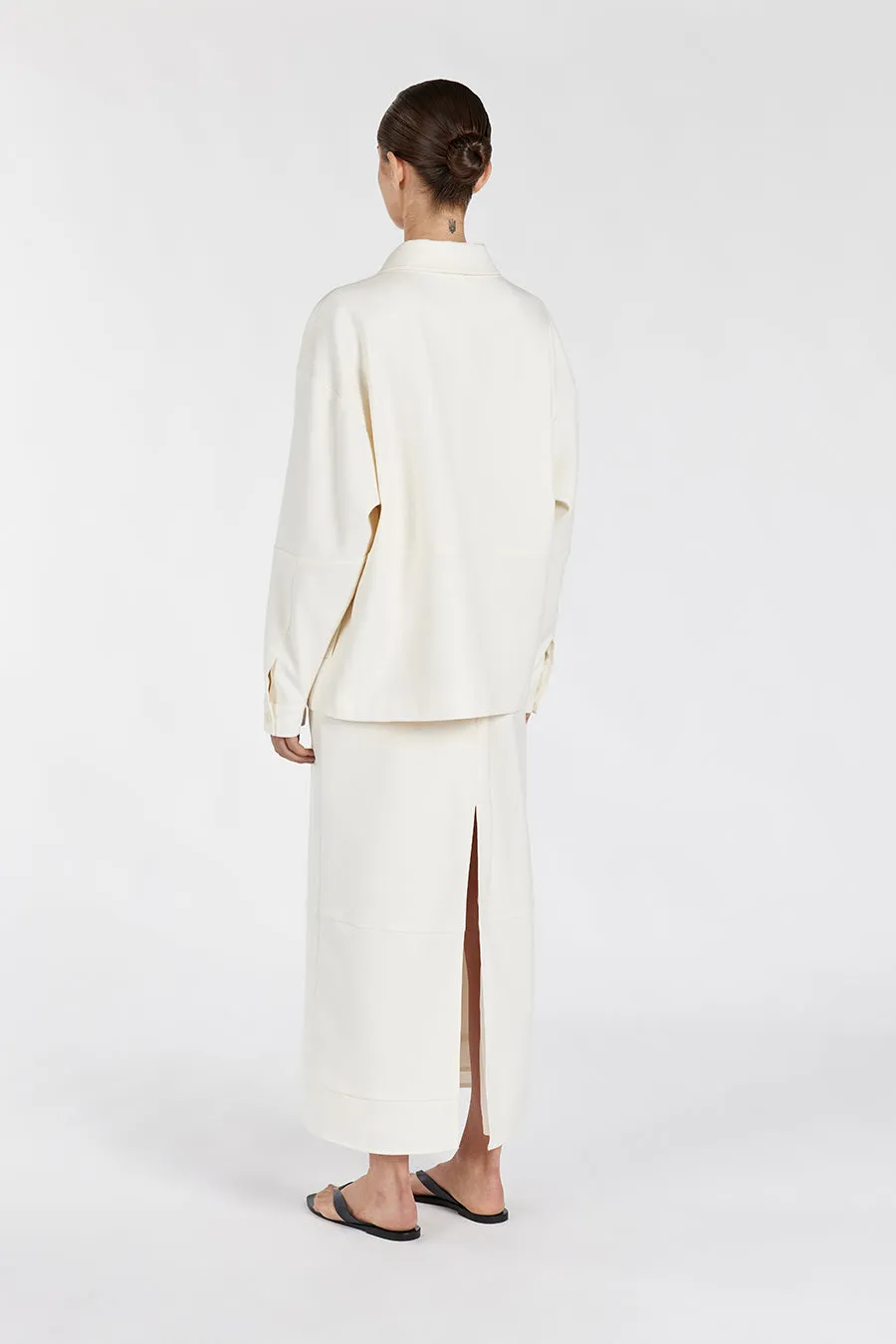 JAC CREAM MIDI SKIRT sold by Dissh product image thumbnail 5