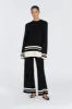 MADISON BLACK CONTRAST JUMPER sold by Dissh