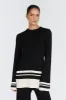 MADISON BLACK CONTRAST JUMPER sold by Dissh