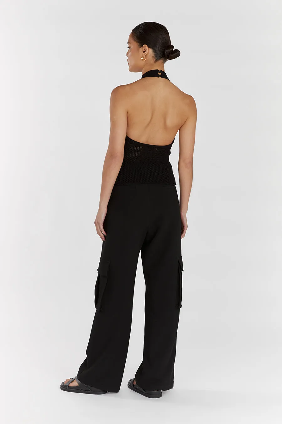 ZADIE BLACK CROCHET HALTER TOP sold by Dissh product image thumbnail 4