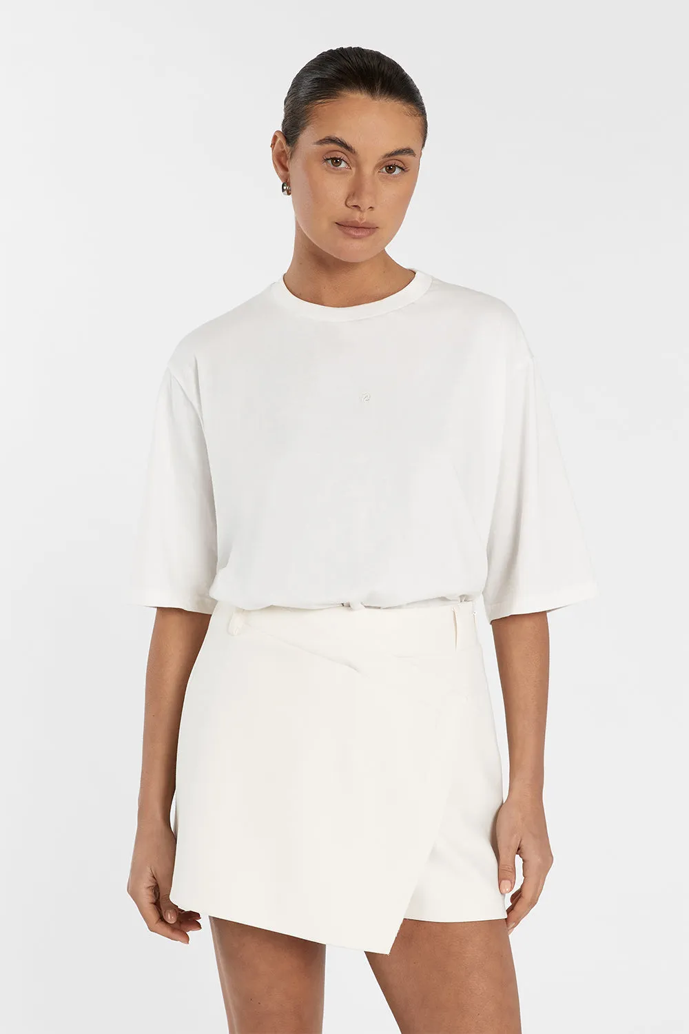 CHANCE WHITE SIGNATURE COTTON TEE sold by Dissh product image thumbnail 3