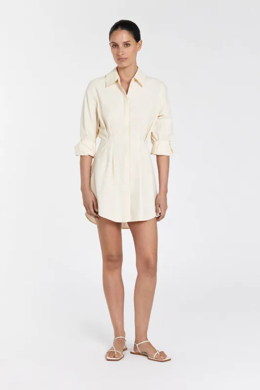 RACHEL BUTTER SHIRT MINI DRESS sold by Dissh