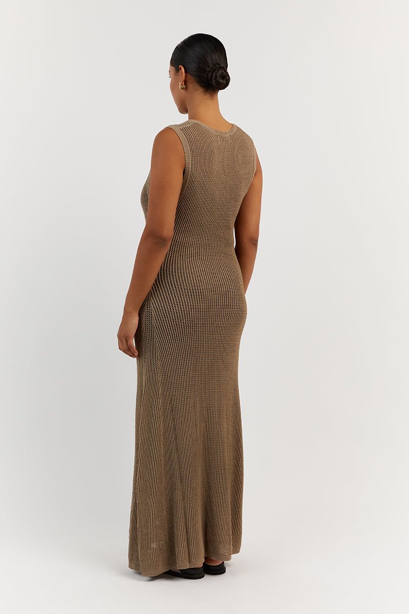 OPHELIA MOSS CROCHET MAXI DRESS sold by Dissh product image thumbnail 3