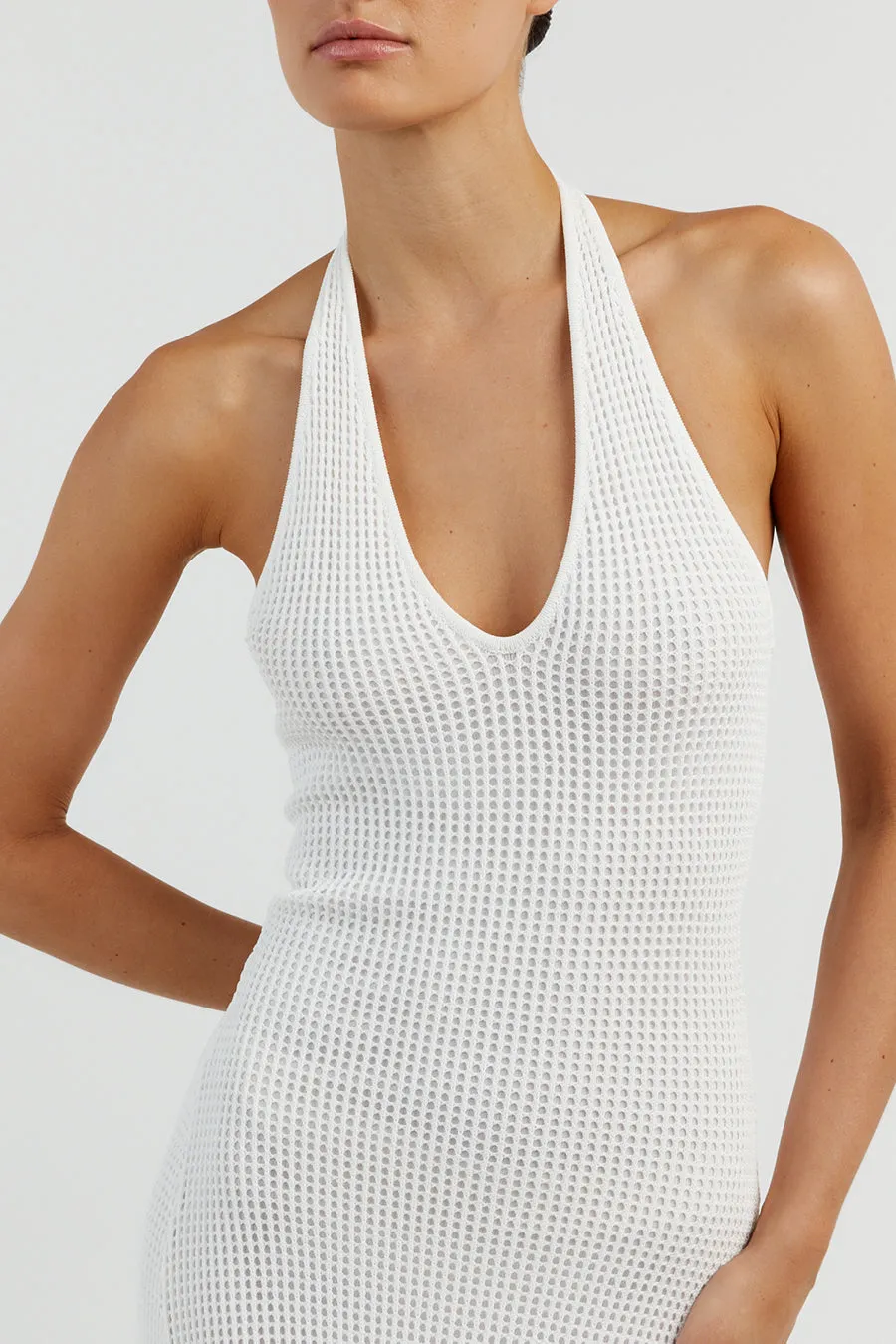 OPHELIA OFF WHITE CROCHET DRESS sold by Dissh product image thumbnail 5