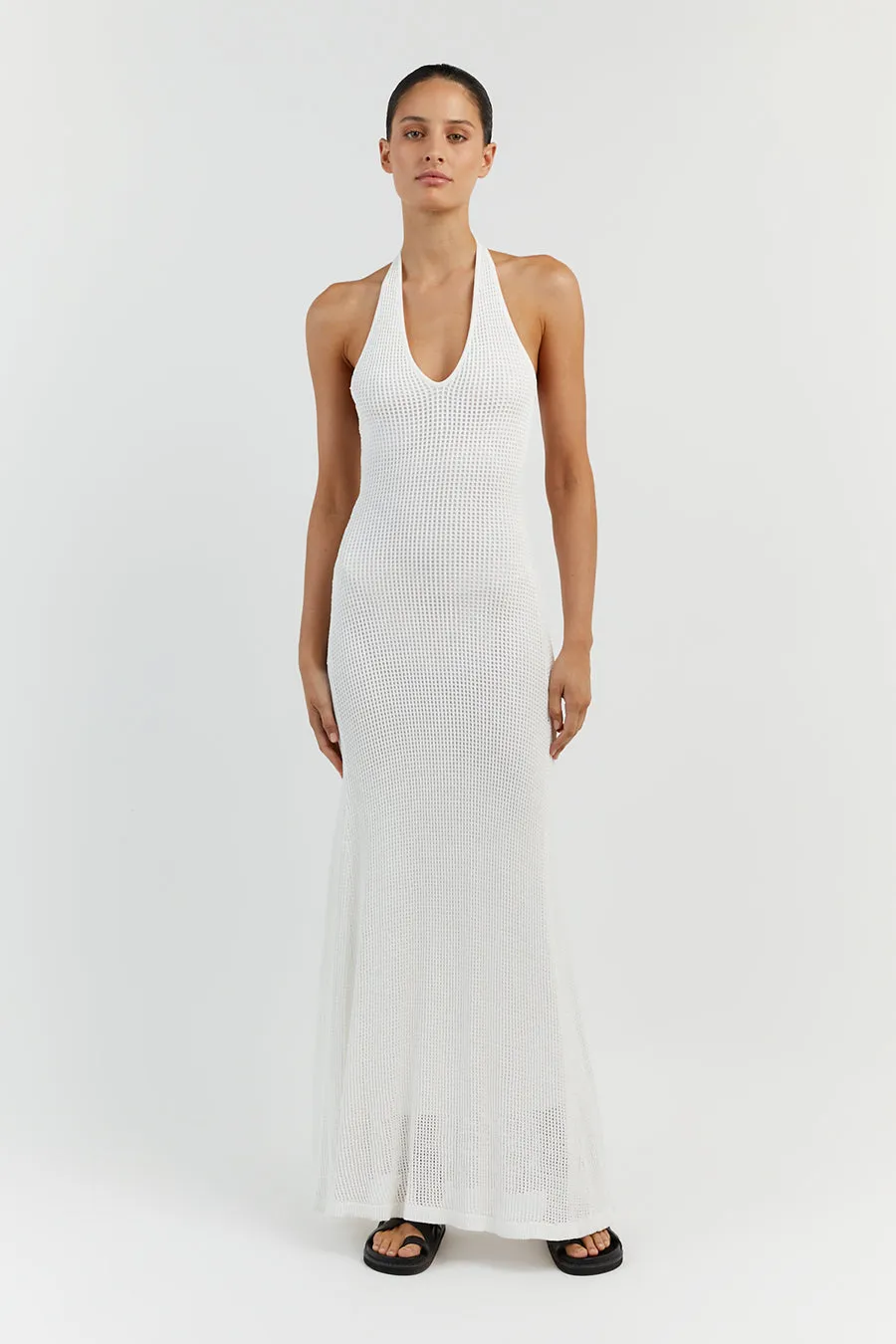 OPHELIA OFF WHITE CROCHET DRESS sold by Dissh product image thumbnail 2