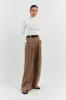 HARLEY LATTE WOOL BLEND PANT sold by Dissh