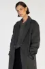 JAY CHARCOAL LONGLINE COAT sold by Dissh