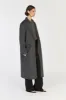 JAY CHARCOAL LONGLINE COAT sold by Dissh