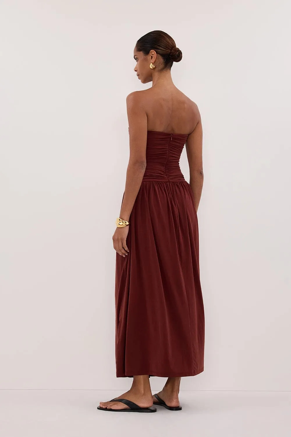 SHARI SAHARA STRAPLESS BANDEAU MIDI DRESS sold by Dissh product image thumbnail 5