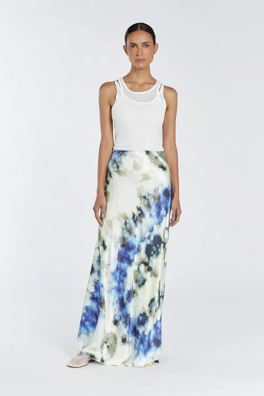 HAVEN SATIN SLIP SKIRT sold by Dissh