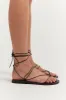 MARIA FARRO AELIA BLACK SANDAL sold by Dissh