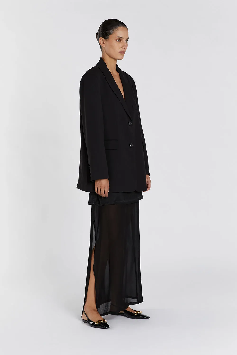 HARLEY BLACK OVERSIZED BOYFRIEND BLAZER sold by Dissh product image thumbnail 3