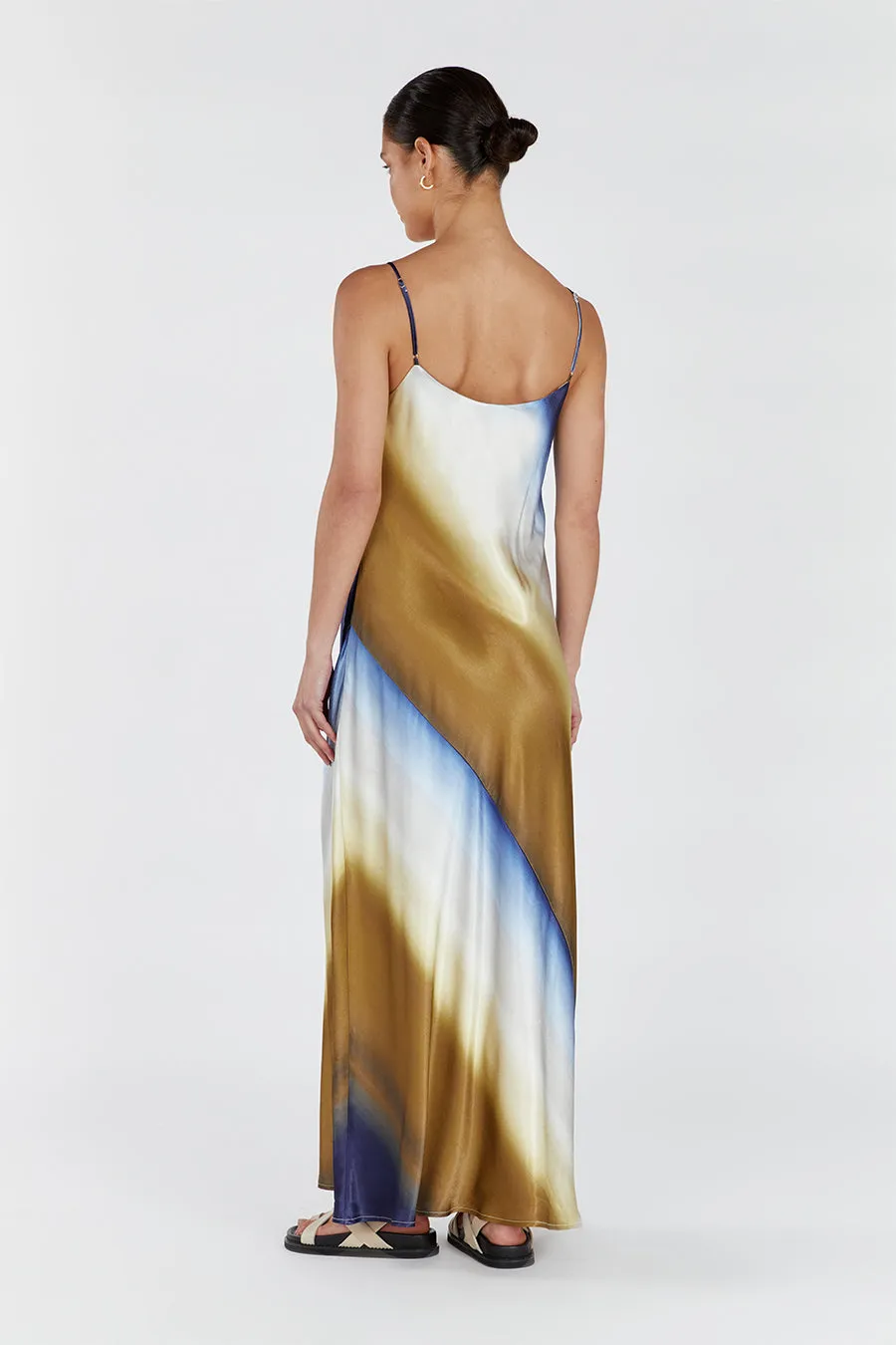 DENAI OMBRE SATIN MAXI DRESS sold by Dissh product image thumbnail 5