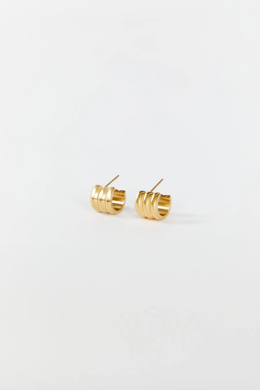 CENDRE LIV GOLD HOOP EARRINGS sold by Dissh