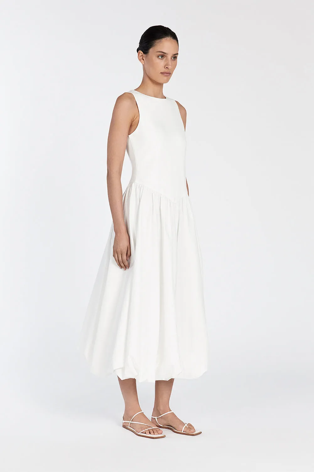 JAMES WHITE BUBBLE MIDI DRESS sold by Dissh product image thumbnail 3
