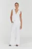 NORAH WHITE LINEN PANT sold by Dissh