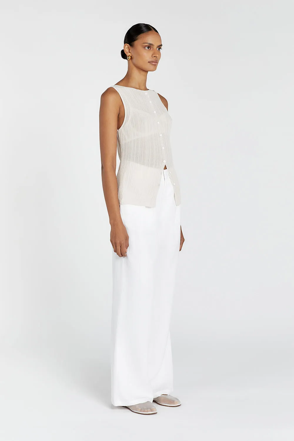 GEMMA STONE SLEEVELESS KNIT TOP sold by Dissh product image thumbnail 3