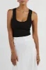 SYRAH WHITE LINEN MIDI SKIRT sold by Dissh