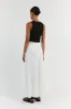 SYRAH WHITE LINEN MIDI SKIRT sold by Dissh