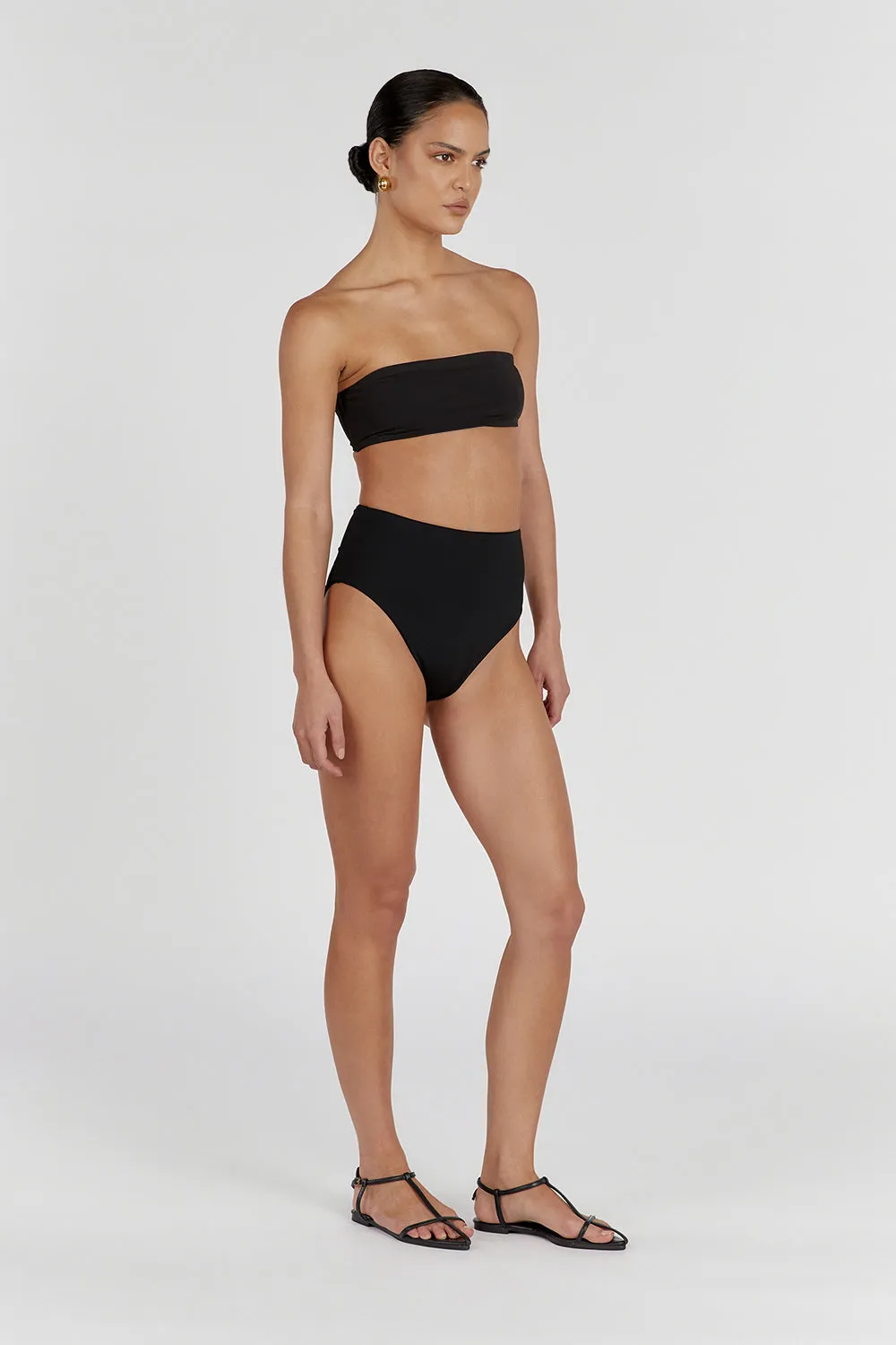 CALLIE BLACK BANDEAU TOP sold by Dissh product image thumbnail 3