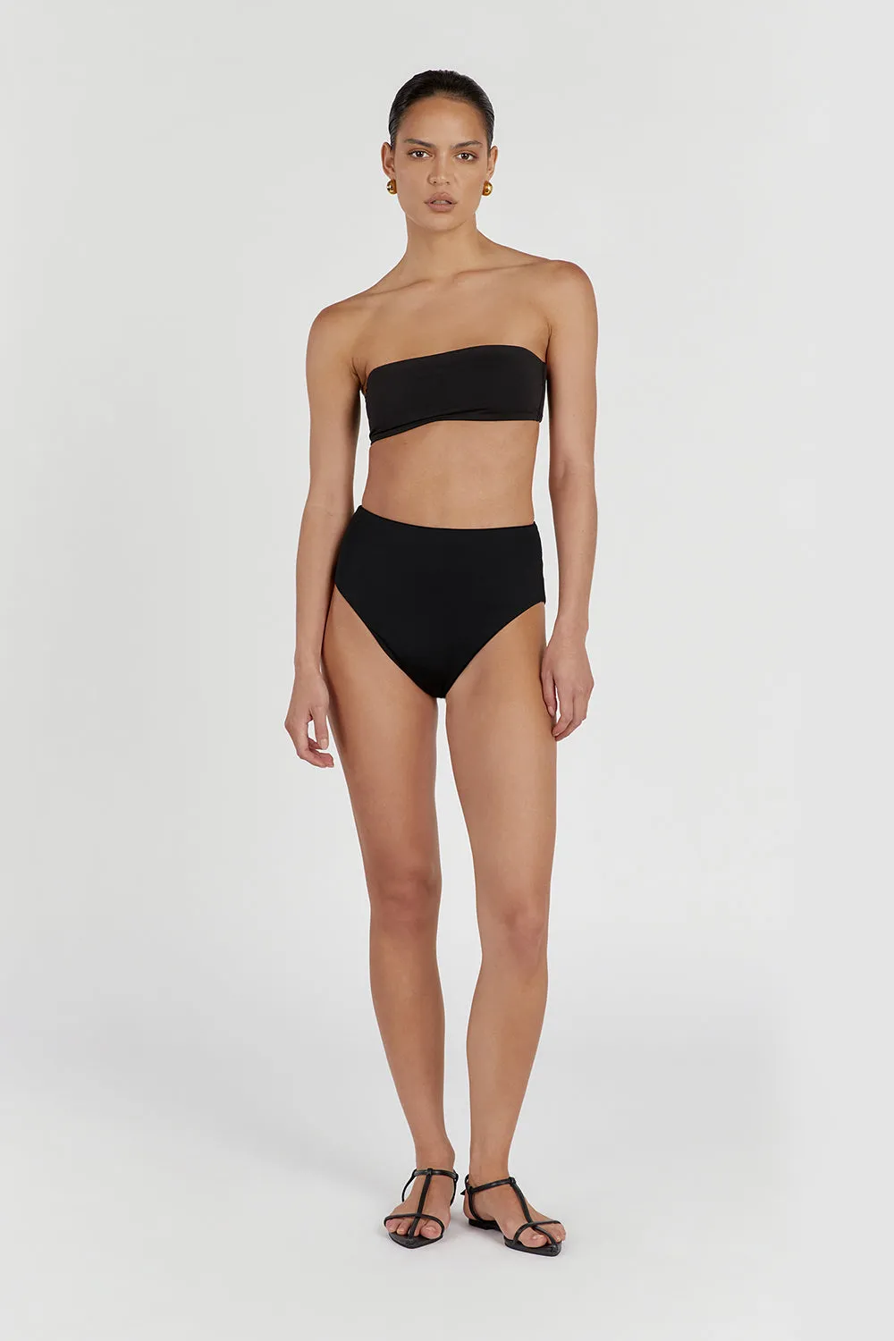 CALLIE BLACK BANDEAU TOP sold by Dissh product image thumbnail 2