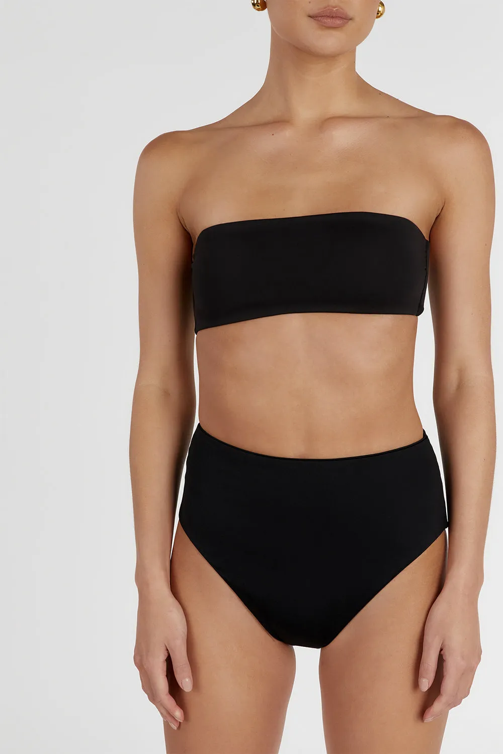 CALLIE BLACK BANDEAU TOP sold by Dissh product image thumbnail 5