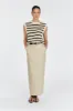 MARGOT WHEAT STRIPE KNIT TANK sold by Dissh