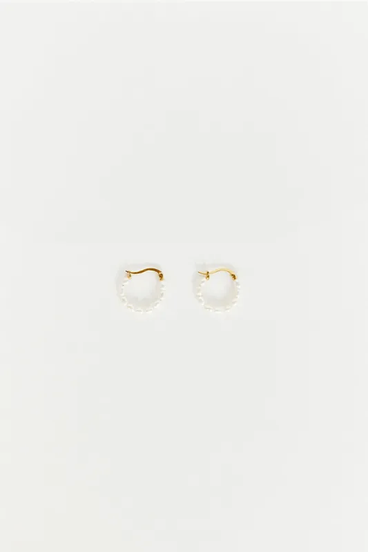 ST VALENTINE FULL PEARL HOOPS sold by Dissh