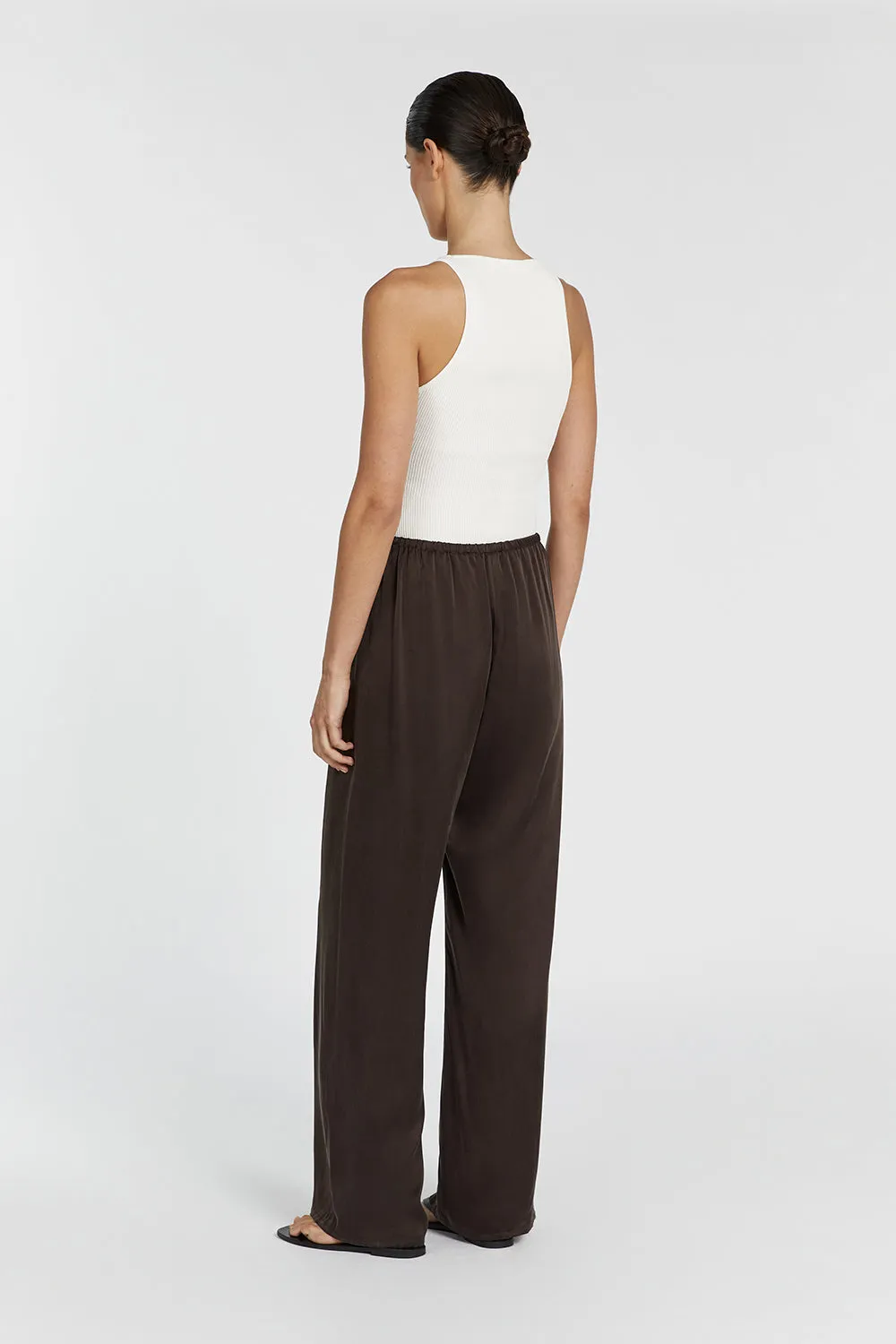 PERCY BITTER CHOC SILK PANT sold by Dissh product image thumbnail 4