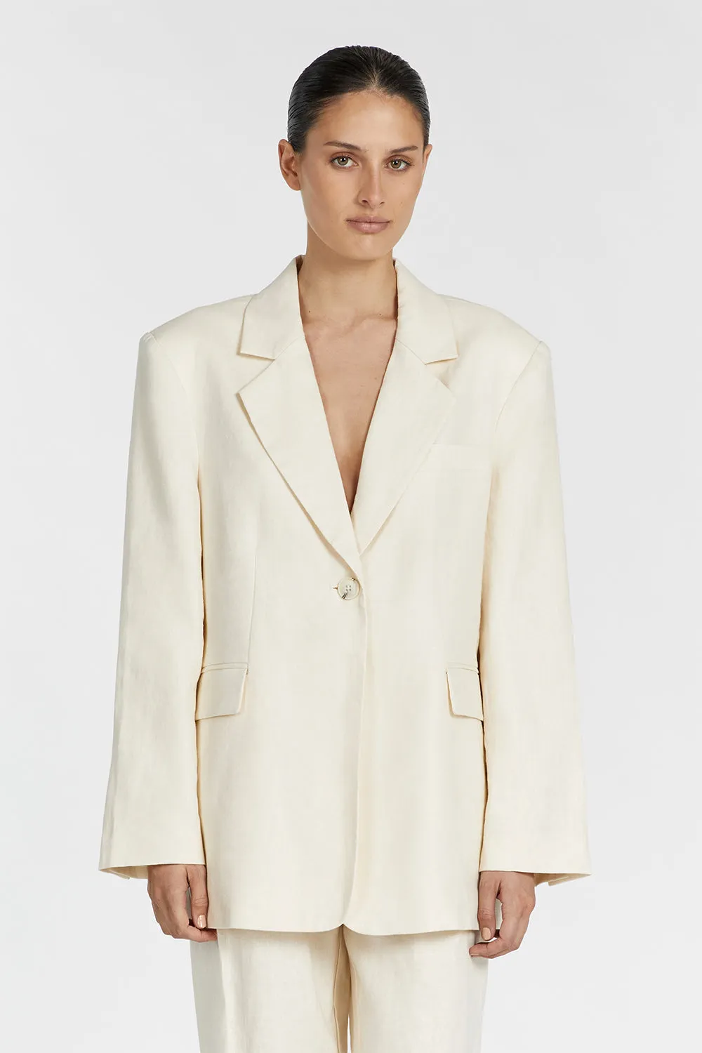 INDY BUTTER LINEN BLAZER sold by Dissh product image thumbnail 3